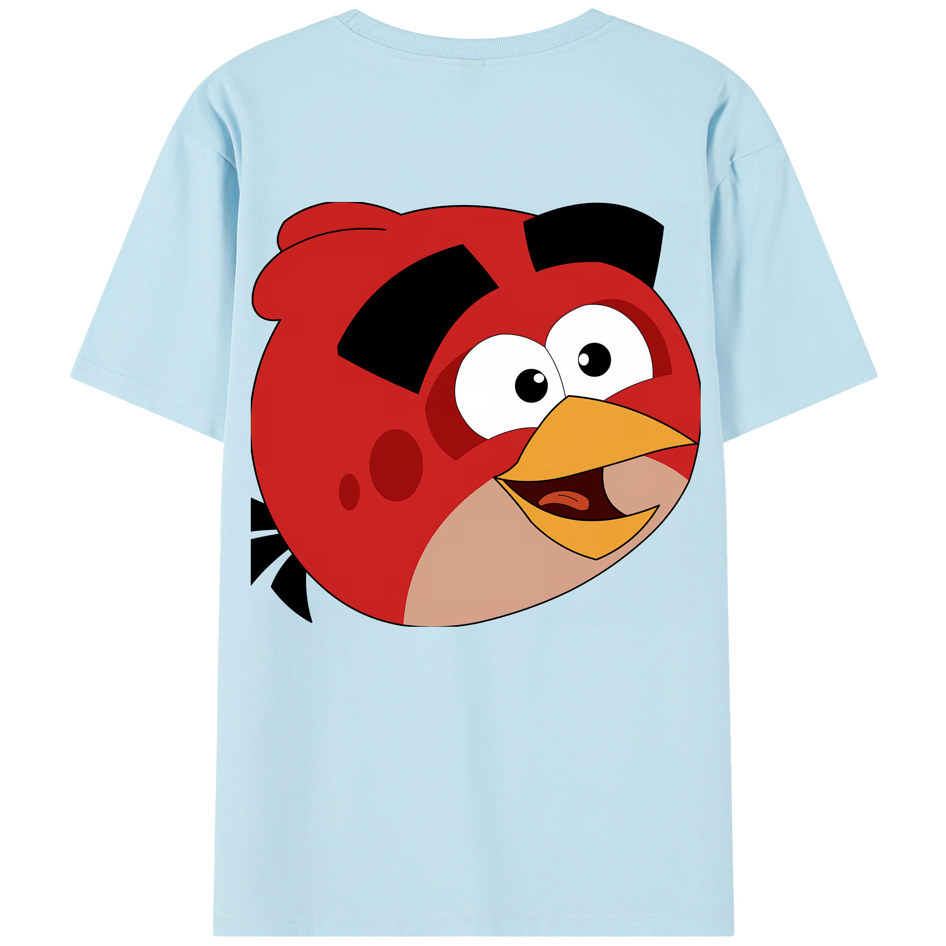 （画像用） Angry Birds アングリーバード 綿100％半袖Tシャツ（背面プリント）